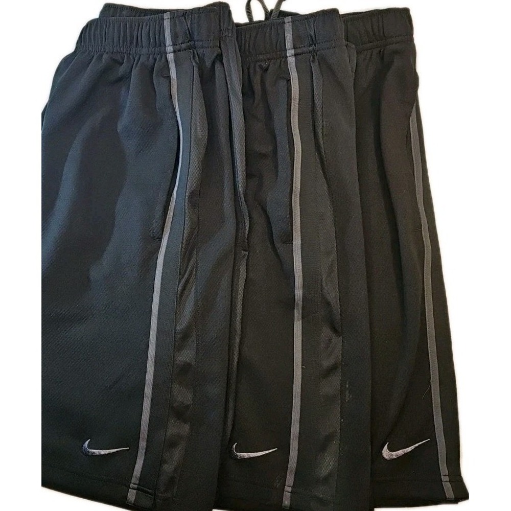 3 Prs/Price of ONE: Nike Bball Shorts Mens M Black Epic Knit Drawstring Pockets